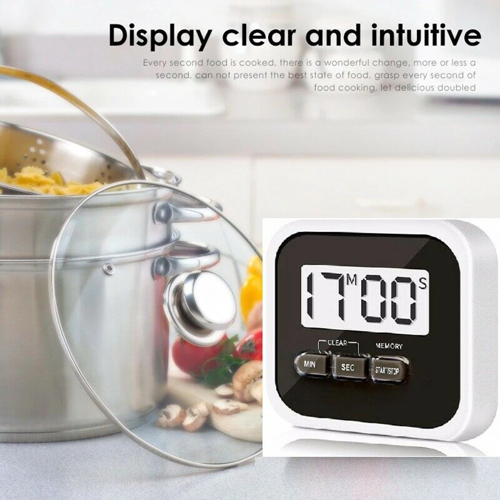 

Digital Screen Kitchen Timer Cooking Timer New Magnetic LCD Digital Kitchen Cooking Timer Count-Down Up Clock Loud Alarm