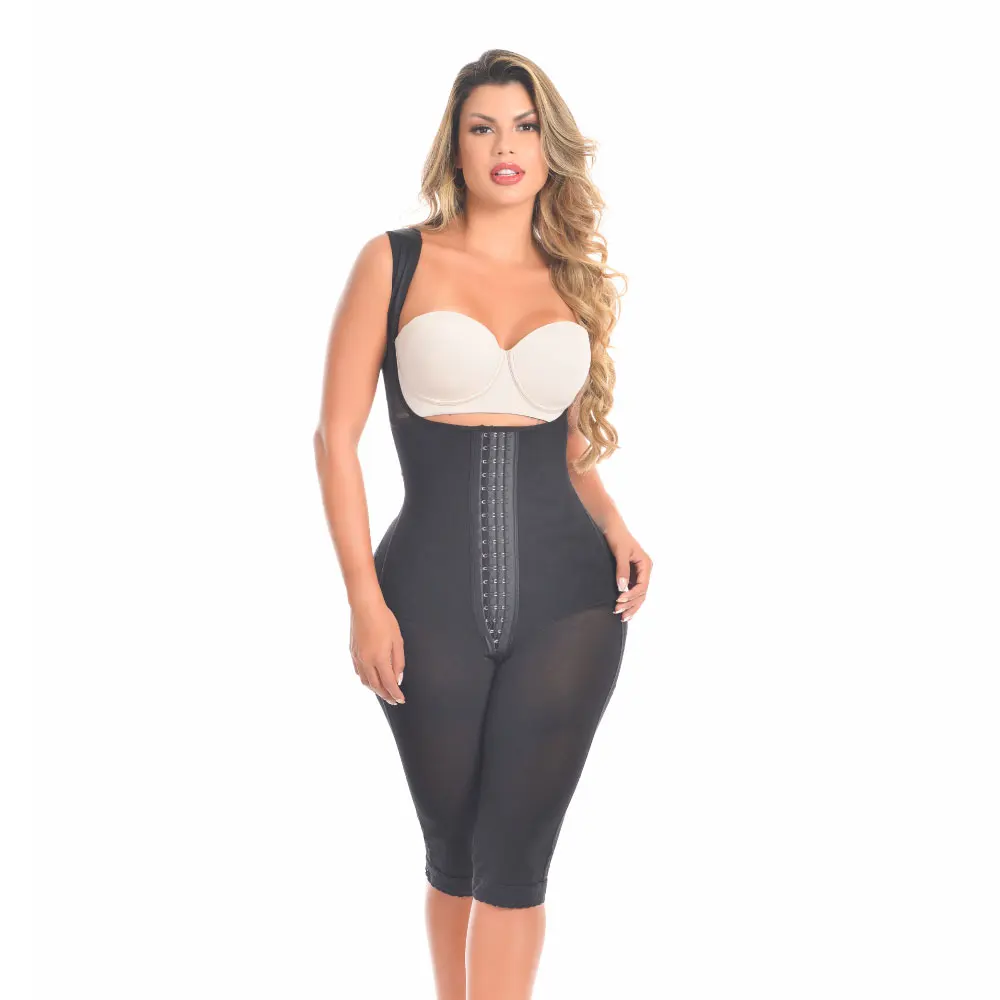 OPEN BUST TUMMY CONTROL FAJAS ADJUSTABLE HOOK AND EYE FRONT CLOSURE WOMEN SHAPEWEAR