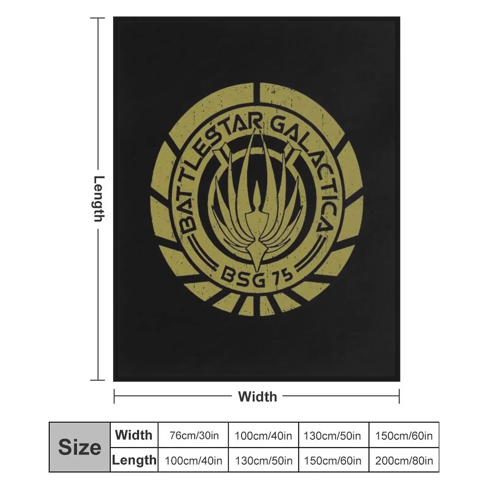 Одеяло Battlestar Galactica Crest мягкое большое для дивана одеяла