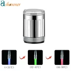 Светодиодный смеситель для воды с подсветкой, кран для кухни и ванной комнаты, 7 цветов температуры, аэратор, насадка для душа