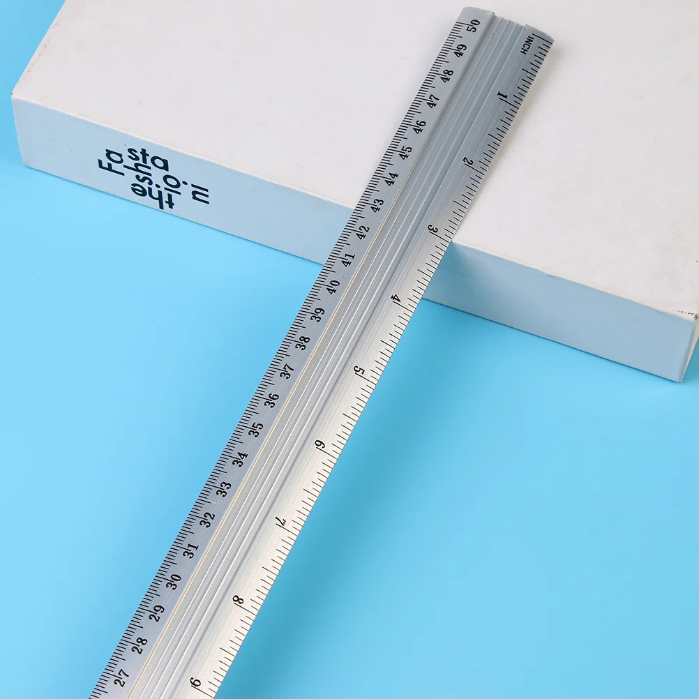 

Ruler Metal Rulers Set Straightmeasuring Woodworking Kit Students Aluminum Drawing School Engineers Office Crafts Aluminium