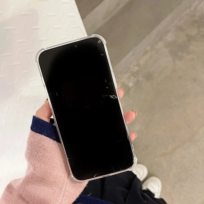 Прозрачный ударопрочный чехол для iPhone 13 11 12 Pro X XR XS Max 7 8Plus |
