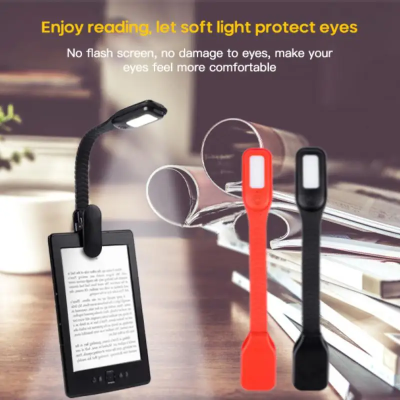 

Rechargeable USB Book Light With Suction Clip LED Flat Panel Reading Light Reding Lamps Student Dormitory Lighting Accessories