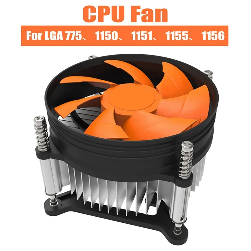 

Кулер для настольного компьютера, вентилятор для радиатора процессора, охлаждающий вентилятор для LGA 775 или LGA 1150 /1151/1155/1156 Pin, вентилятор для ...