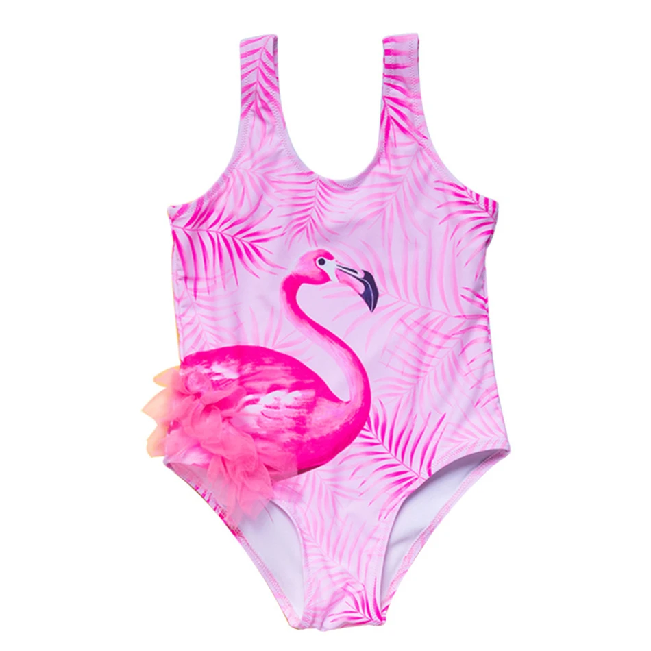 

2022 New Girls Swimsuit One Piece Bodysuit Cartoon Print Bathing Suit Fashion Children's Swimwear Kids Beachwear for 2-6 Years
