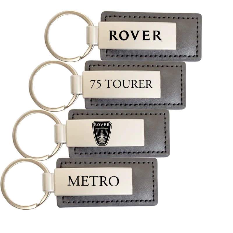 Новинка металлический Кожаный Автомобильный брелок для ключей кольца Rover 75 Tourer TF