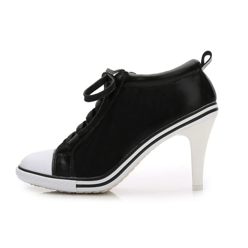 

Женские ботинки на высоком каблуке 6-8 см, ботильоны на шнуровке, обувь на толстом каблуке и тонком каблуке, размеры 34-40, новинка 2023