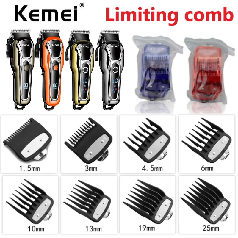 8Pcs Professional Limit Comb Cutting Guide Combs 1.5/3/4.5/6