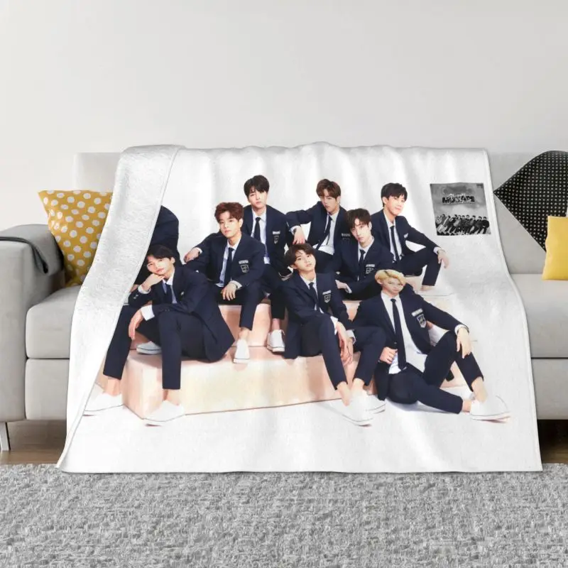 

Stray Kids Kpop Hip Hop Band Blanket 3D Print Soft Flannel Fleece Warm Throw Blankets for Office Bed Sofa Bedspreads