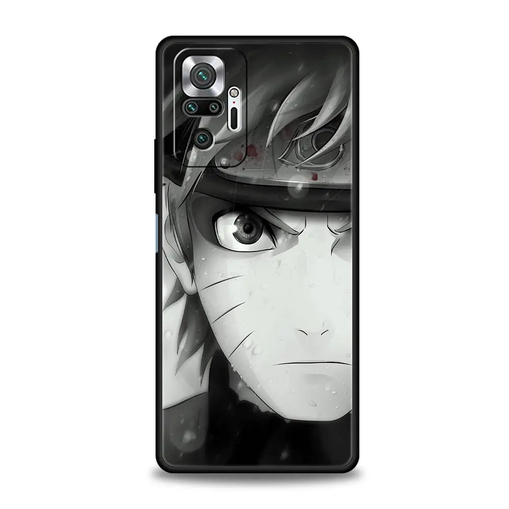 naruto anime kakashi sasuke uchiha phone case for xiaomi redmi note 10 11 pro 9s 9 7 8t 8 9c 9a 8a k40 gaming 11s silicone cover free global shipping