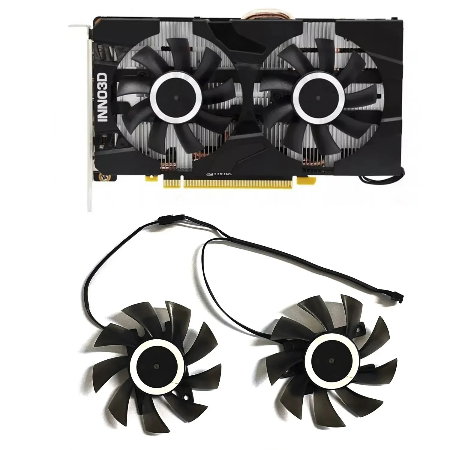 2 шт./комплект, детский охлаждающий вентилятор для видеокарты Inno3D GeForce GTX 1660 Ti RTX 2060 Ggraphics