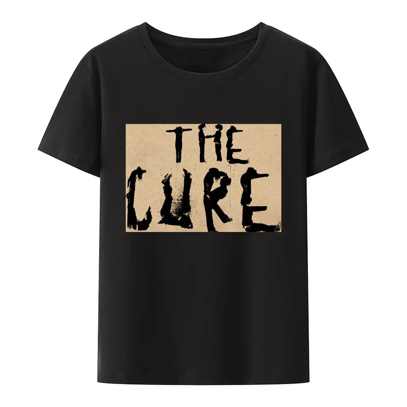 

The Cure Band Y2k Cotton T-shirts Robert Smith Novelty Modal Short Sleeve Camisetas Graphic Cool Casual Print Roupas Masculinas