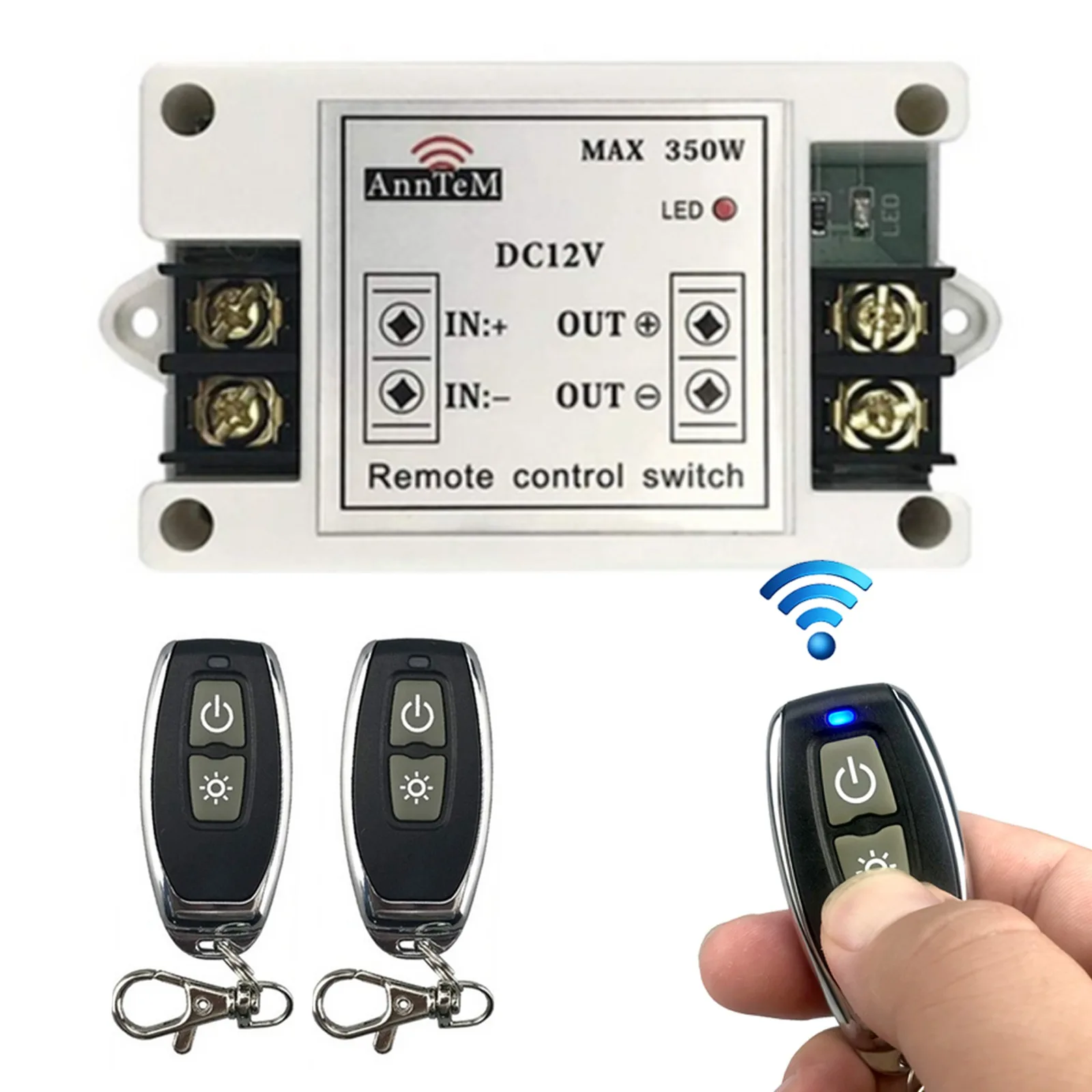 

Переключатель отключения аккумулятора автомобиля 12 В с 2 беспроводными пультами дистанционного управления