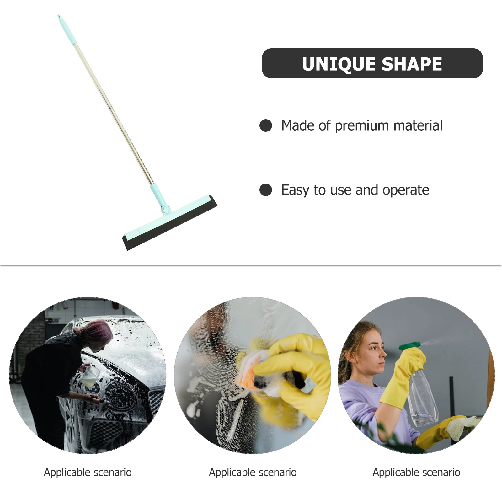 Ракель для чистки дворников щетка пола метла из нержавеющей стали абс нажимная