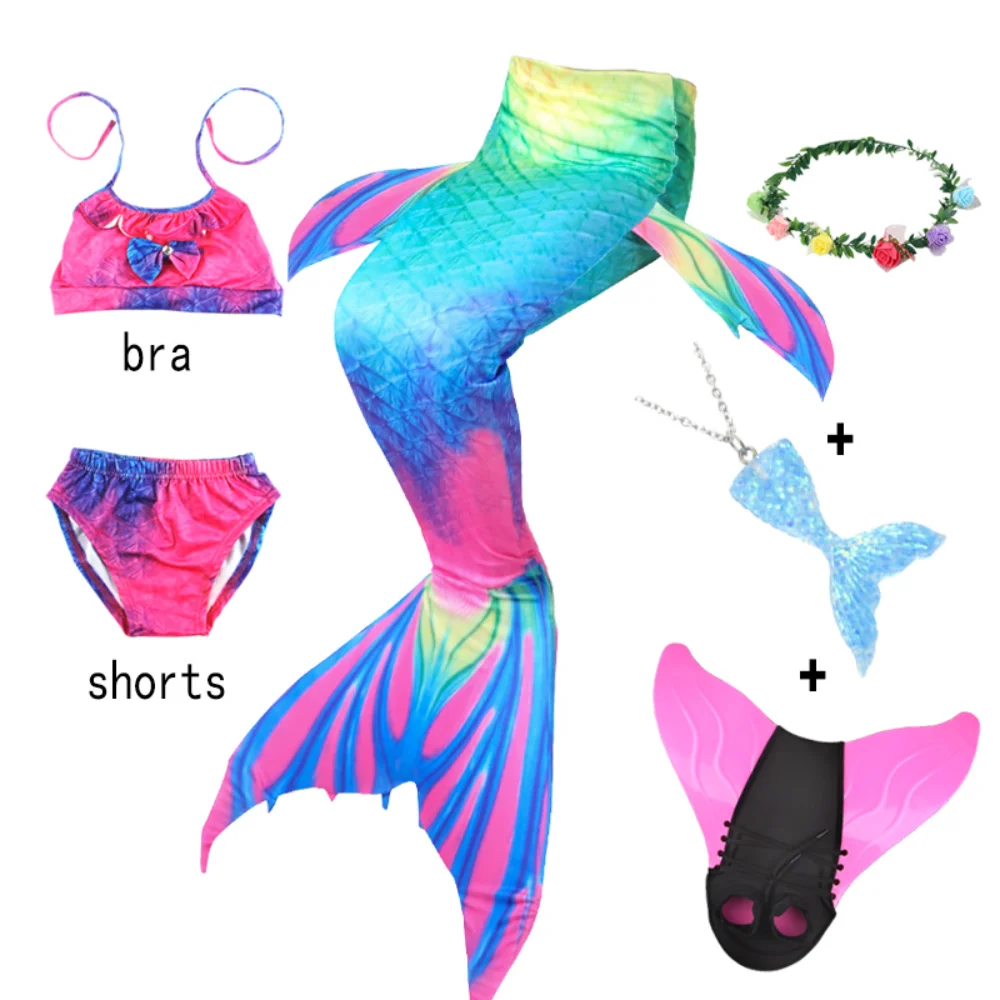 

Женский купальный костюм с хвостом Русалочки для косплея