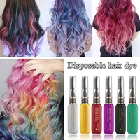 13 colors disposable hair dye color one off hair coloured mascara hair beauty tool washable non toxic diy temporary dual purpose