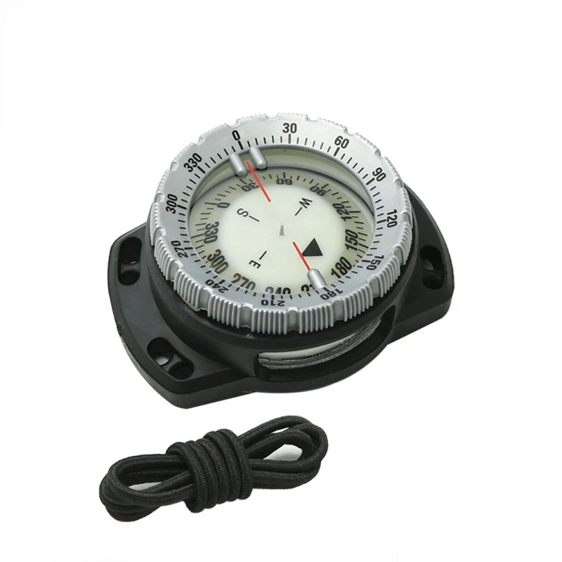 

Wristband Sighting Compass Portable Scuba Diving Navigation Compass Waterproof Luminous Dial with Wrist Strap Compass