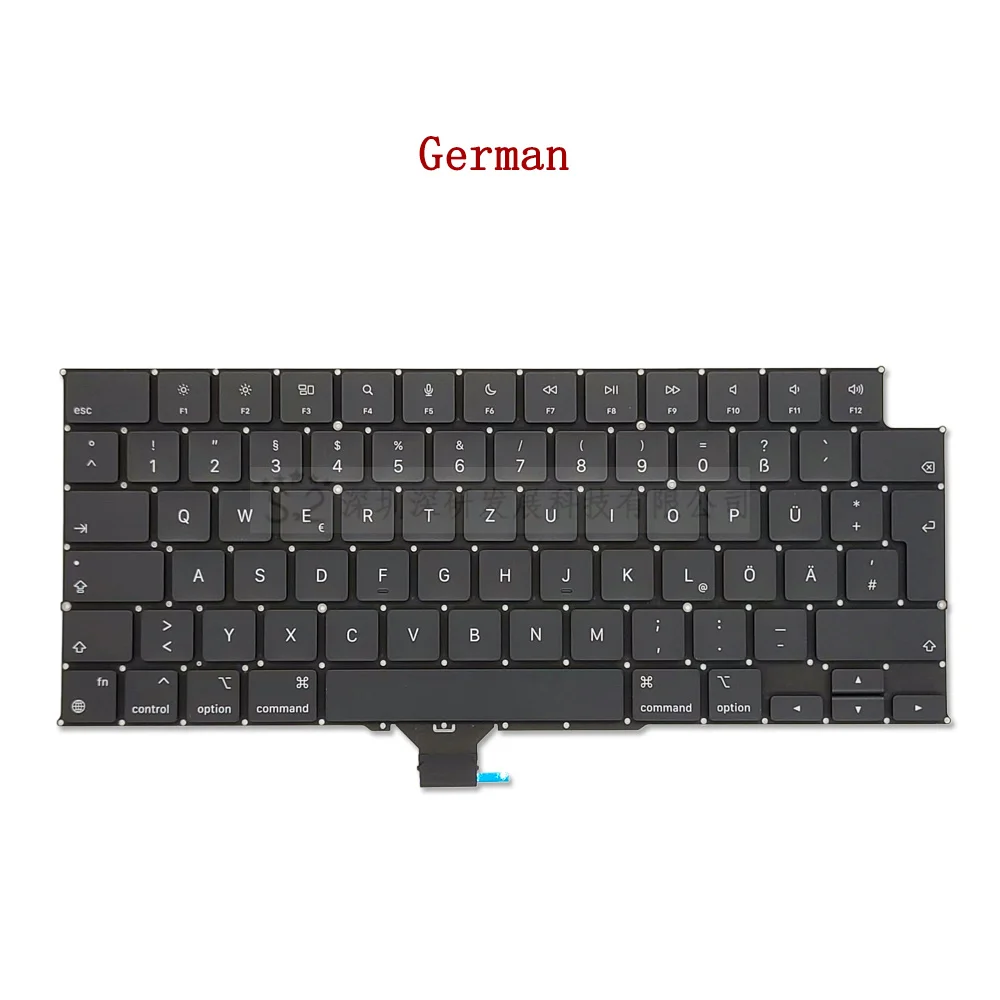 Новинка клавиатура A2442 A2485 Macbook Pro 14 &quot16&quot M1 Pro/Max US UK Французский Немецкий
