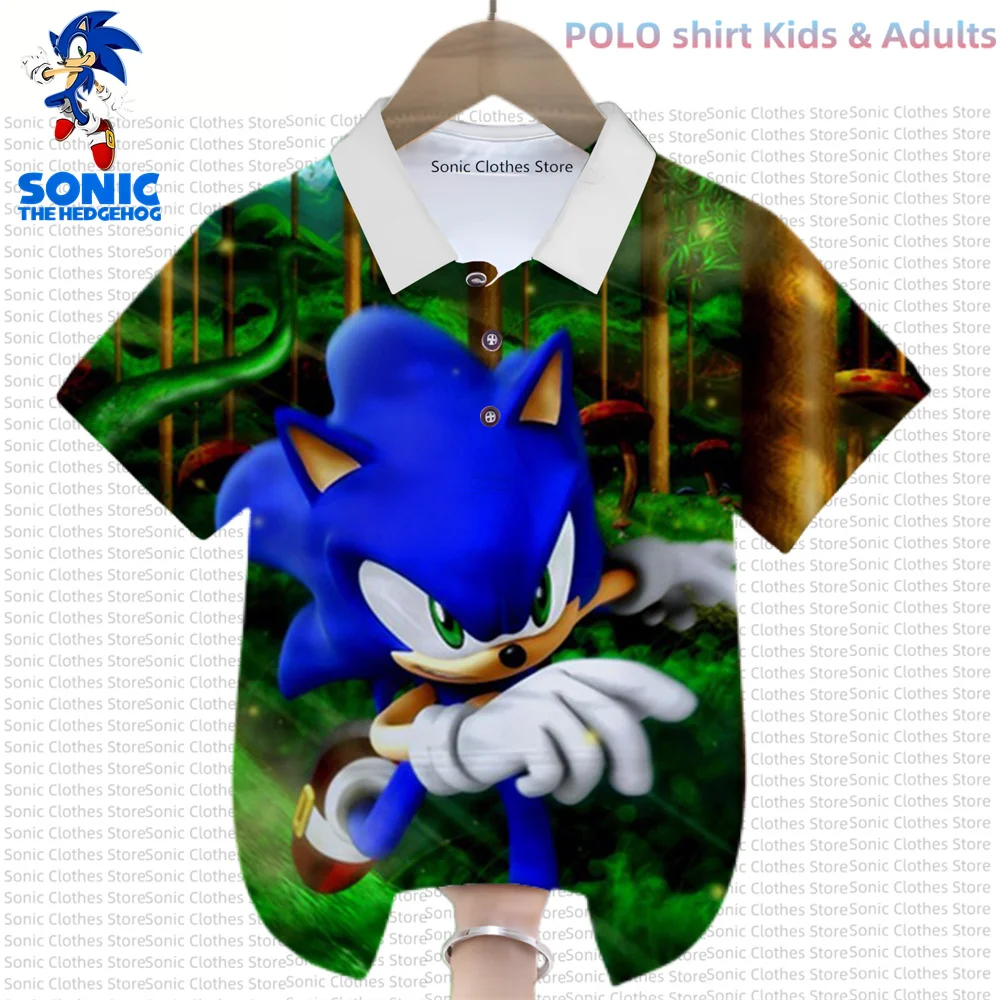 

Футболка-поло для мальчиков и девочек, Повседневная Уличная одежда с 3D-принтом суперзвукового аниме, рубашка с коротким рукавом и графическим принтом, лето 2023