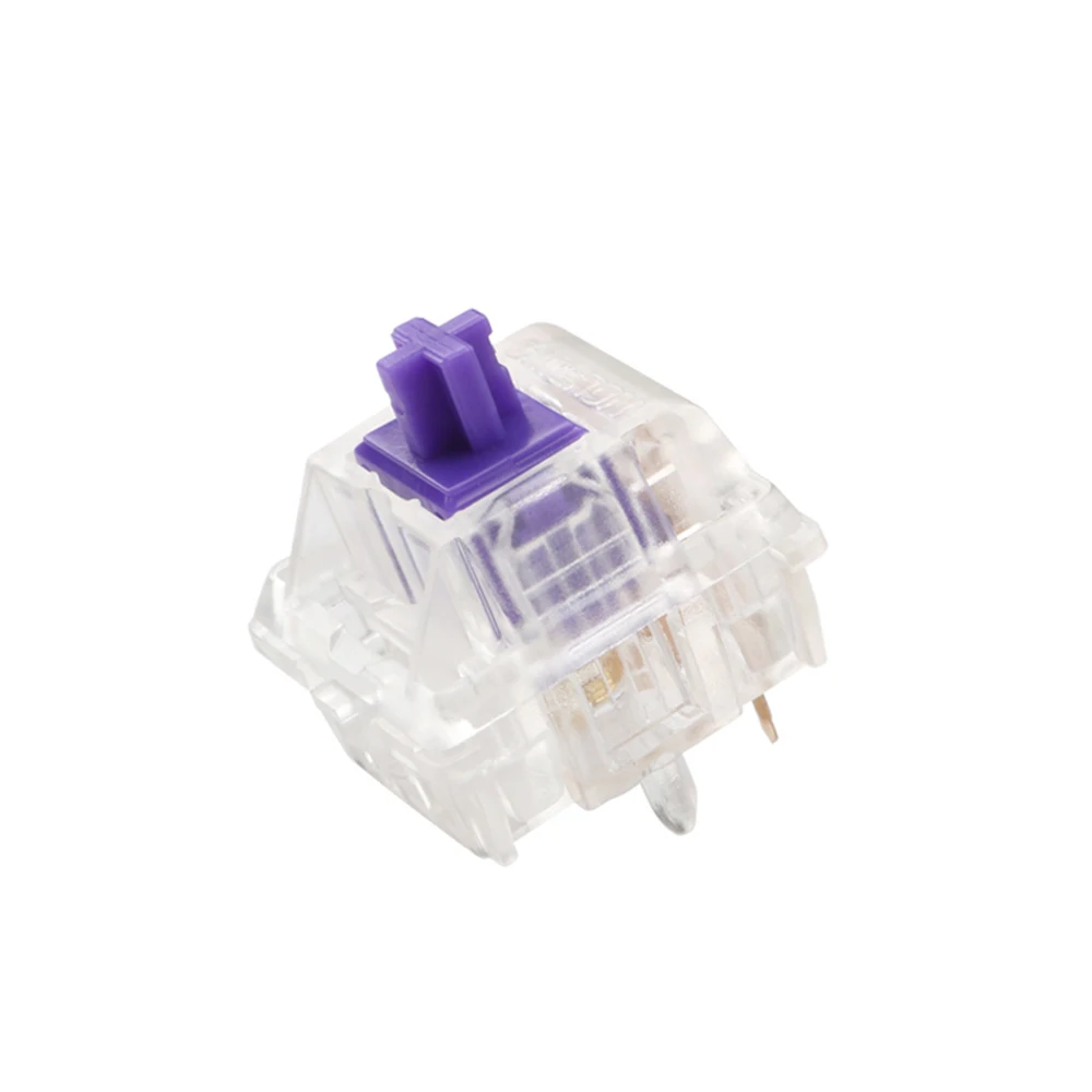 

Zealio Switches Tactile V2 62g 65g 67g 78g Purple Switch Customized Mechanical Keyboard Axis 5 pins Switch