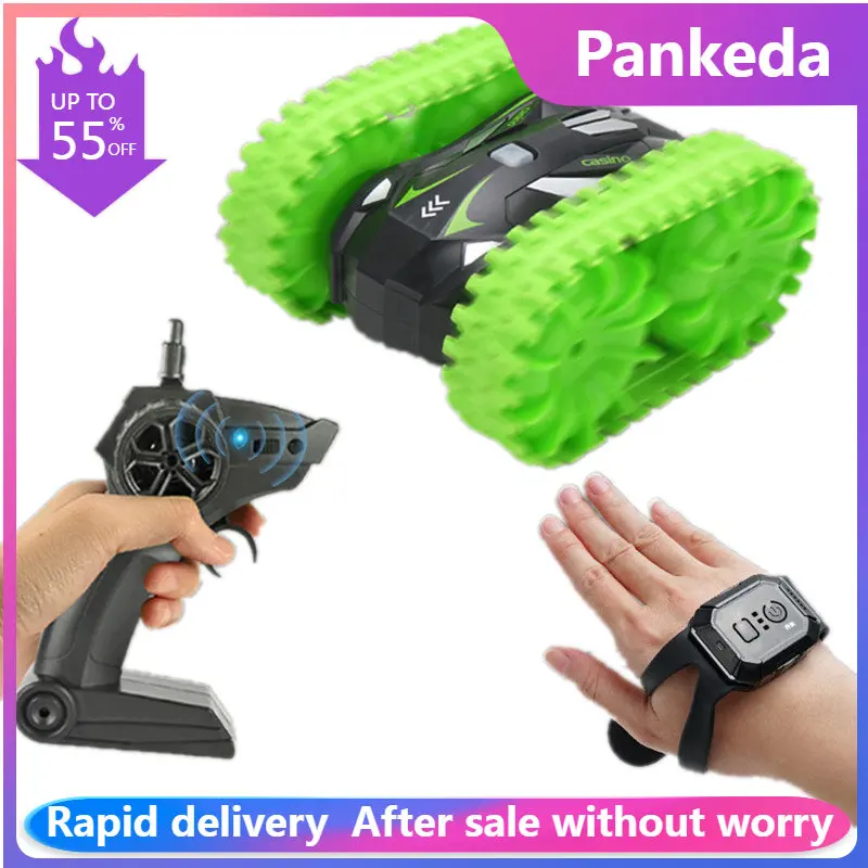 

1/20 RC Car Remote Control Tank Stunt Car RC Tank Off-road Vehicle Double Side Waterproof Amphibious Driving Car Toy For Boys
