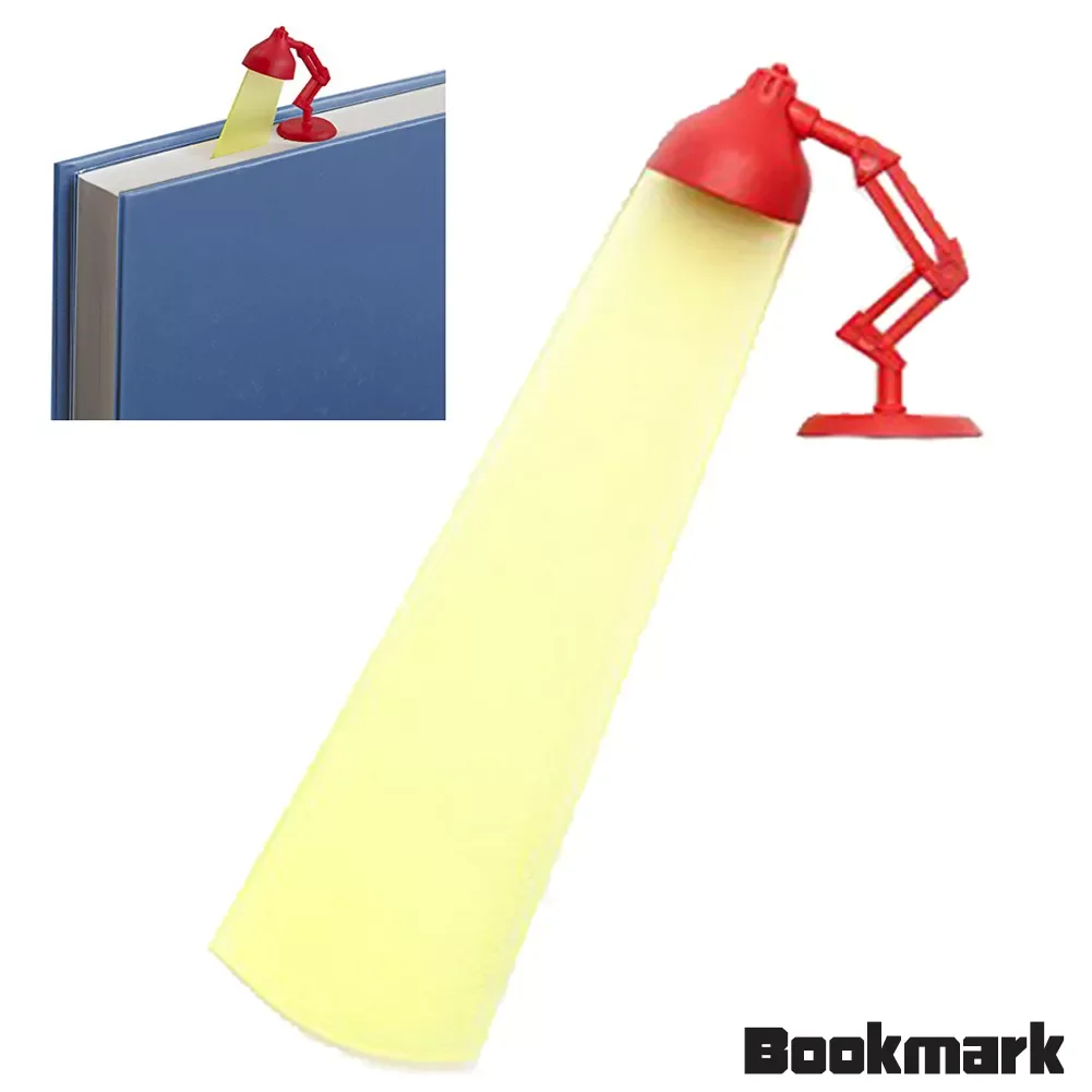 

Clips Kawaii Stationery School Supplies Cute Kids Reading Lamp Bookmark Office Student 3D Stereo Gift Lovely Cartoon Cards