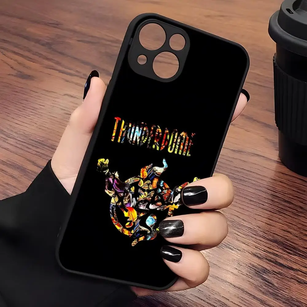 Музыкальный чехол для телефона MINISO-Thunderdome матовый прозрачный iPhone 16 15 12 11 13 14 Pro Max X