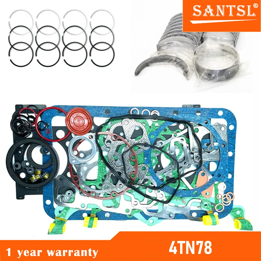

Overhaul Re-ring Kit 4TN78 4TN78L For Yanmar Engine YB451 YB501 Excavator Auto Parts