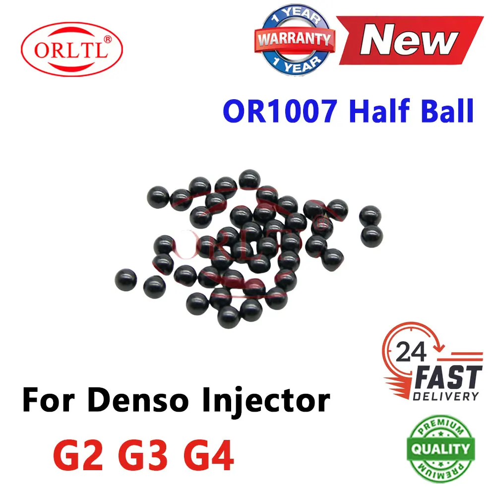 

5 шт. новые детали форсунки дизельного двигателя, половина шарика OR1007, полусфера клапана форсунки Common Rail для Denso G2 G3 G4