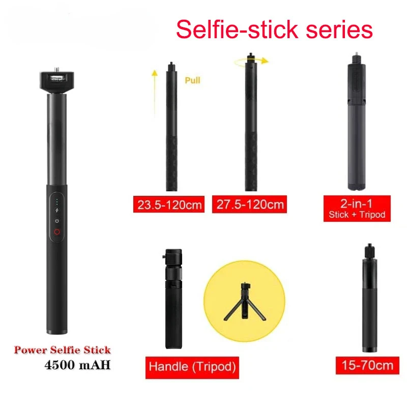 

For Insta360 Universal Invisible Selfie Stick for Insta360 X3 Bullet Time Bundle Handle Insta ONE X2 /ONE Rs Cameras Accessories