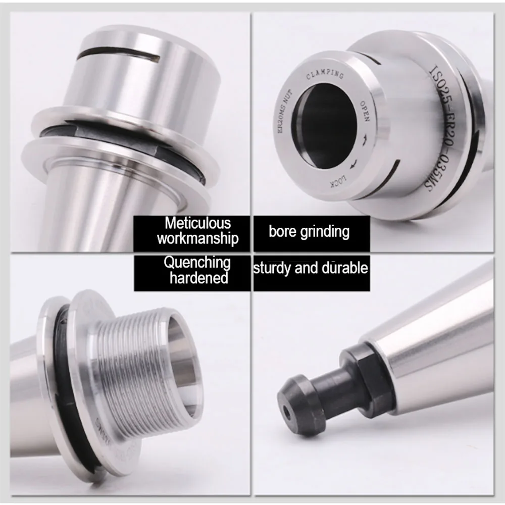 Точность 0 002 ISO20 ER16 ISO25 ER20 цанговый патрон ER20MS высокоскоростной держатель для