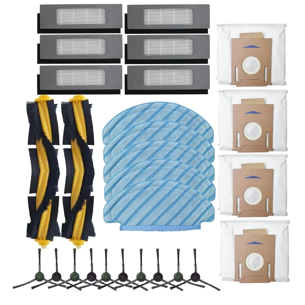 Набор ткани для швабры с фильтром и боковой щеткой Ecovacs Deebot Ozmo T8 запасные части