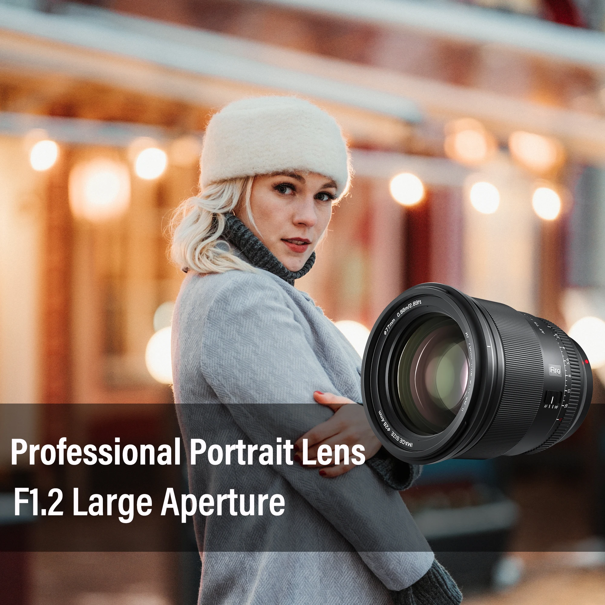 Фото VILTROX 75 мм F1.2 Pro E/Z/XF объектив с автофокусом и большой диафрагмой APS-C Prime для камер Sony с электронным креплением Nikon Z-mount Fujifilm XF-mount №4