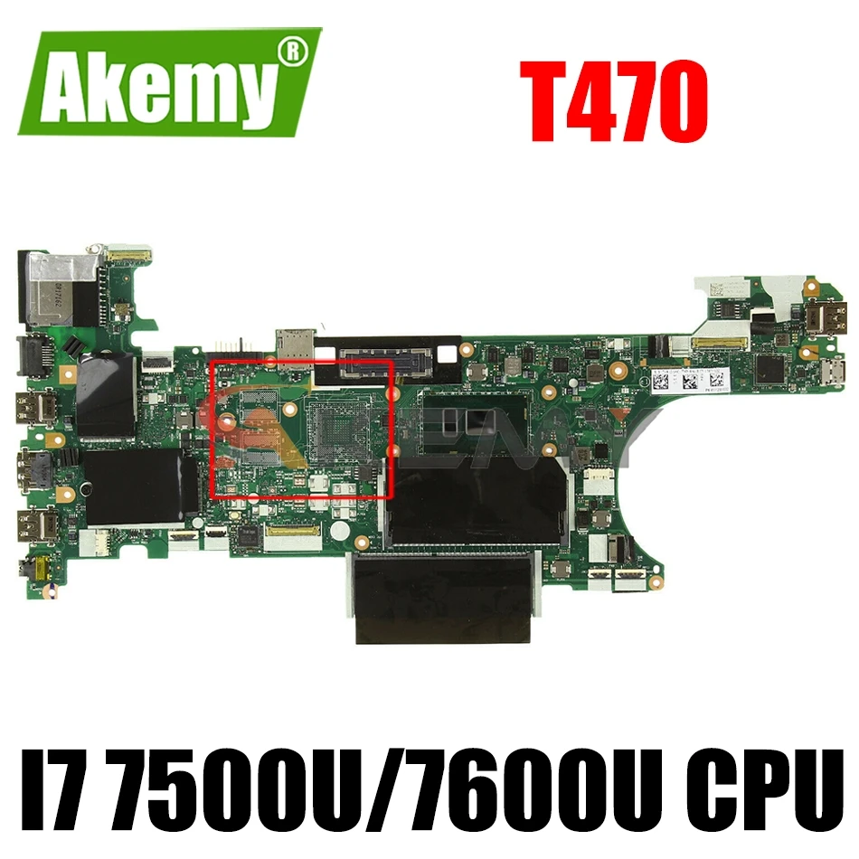 

CT470 NM-A931 для lenovo Thinkpad T470 материнская плата для ноутбука i7 7500U/7600U DDR4 100% протестированная работа