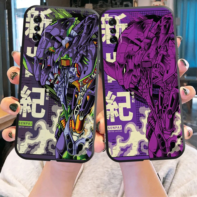 

EVANGELION Anime Phone Case For Xiaomi POCO X3 Pro M3 Pro NFC F3 GT 11 Lite Funda Black Carcasa Silicone Cover Protective