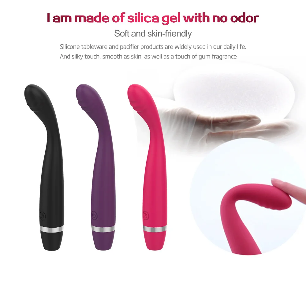 G Spot Vibrator For Beginner 10 Speed Finger Vibrators Dildo Clitoris Stimulator Vagina Massager AV Stick Masturbator Sex Toy