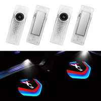 2pcsset car door hd led welcome light for bmw x3 g01 f25 logo car laser projector warning ghost lamp auto external accessories