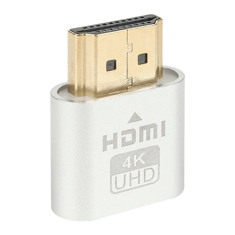 Виртуальный дисплей HDMI для всех систем 4K DDC EDID Dummy Plug Display Cheat Virtual Emulator Adapter - купить