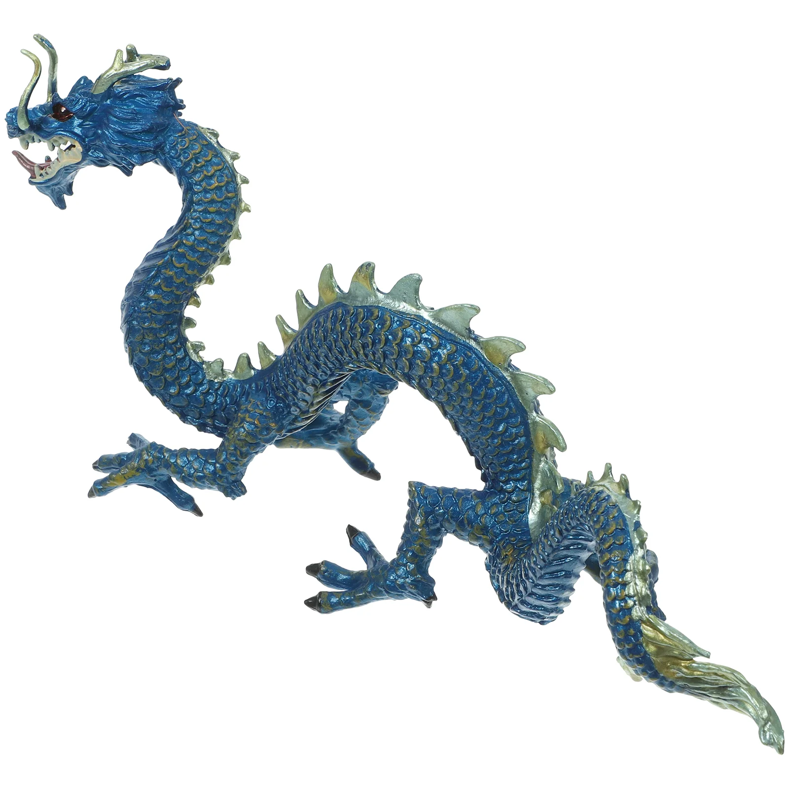 

Toyvian Chinese Dragon Figurine Plastic World Animal Statue Model Feng Shui Ornament Toy Good Luck Success Home Decor