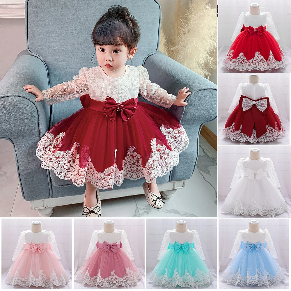 

Детское платье принцессы в сетку, с длинными рукавами