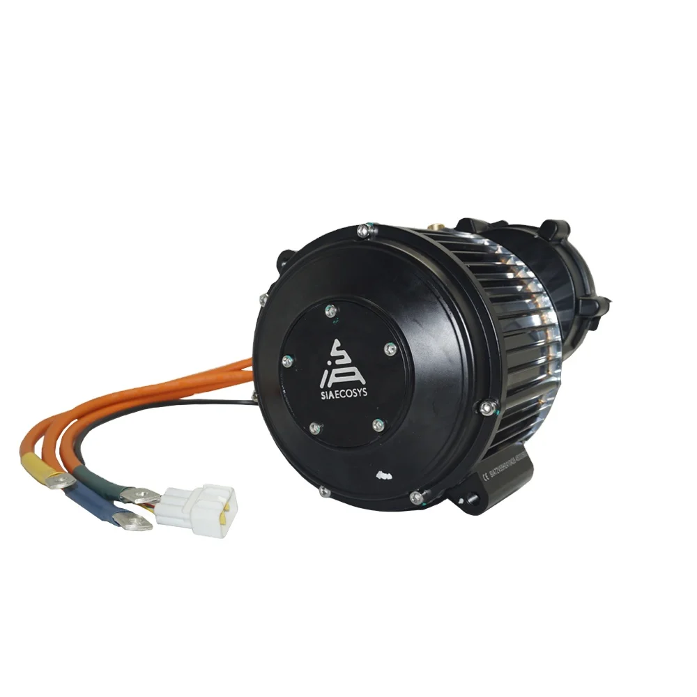 Фото Новый электродвигатель QS MOTOR QS138 2500W 72V 55H PMSM с энкодером и цепной звездочкой 428 15T для электромотоцикла №1