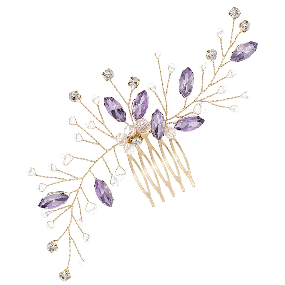 

Rhinestone Hair Comb Bridal Clips Wedding Accessories Brides Prom Headband Combs