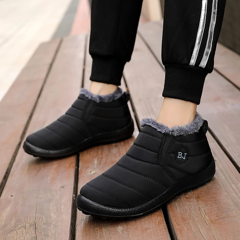 Sneakers Winter Walking Shoes Ladies Snow Boots Plush Warm Men Outdoor Casual Sneakers Waterproof Unisex Boots