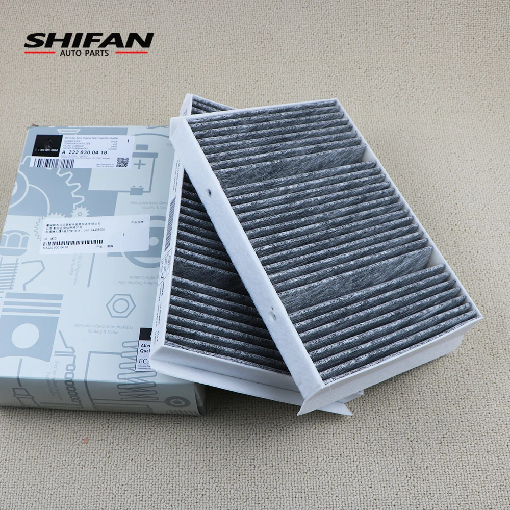 

A2228300418 2Pcs Carbon Cabin Air Filter For Benz W222 V222 X222 AMG S63 S300 S320 S350 S400 S450 S500 S550 S560 S63 2228300418