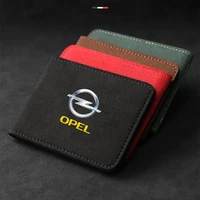 car documents storage bag suede wallet for opel opc line astra h g j k f mokka regal id card driver license holder organizer bag