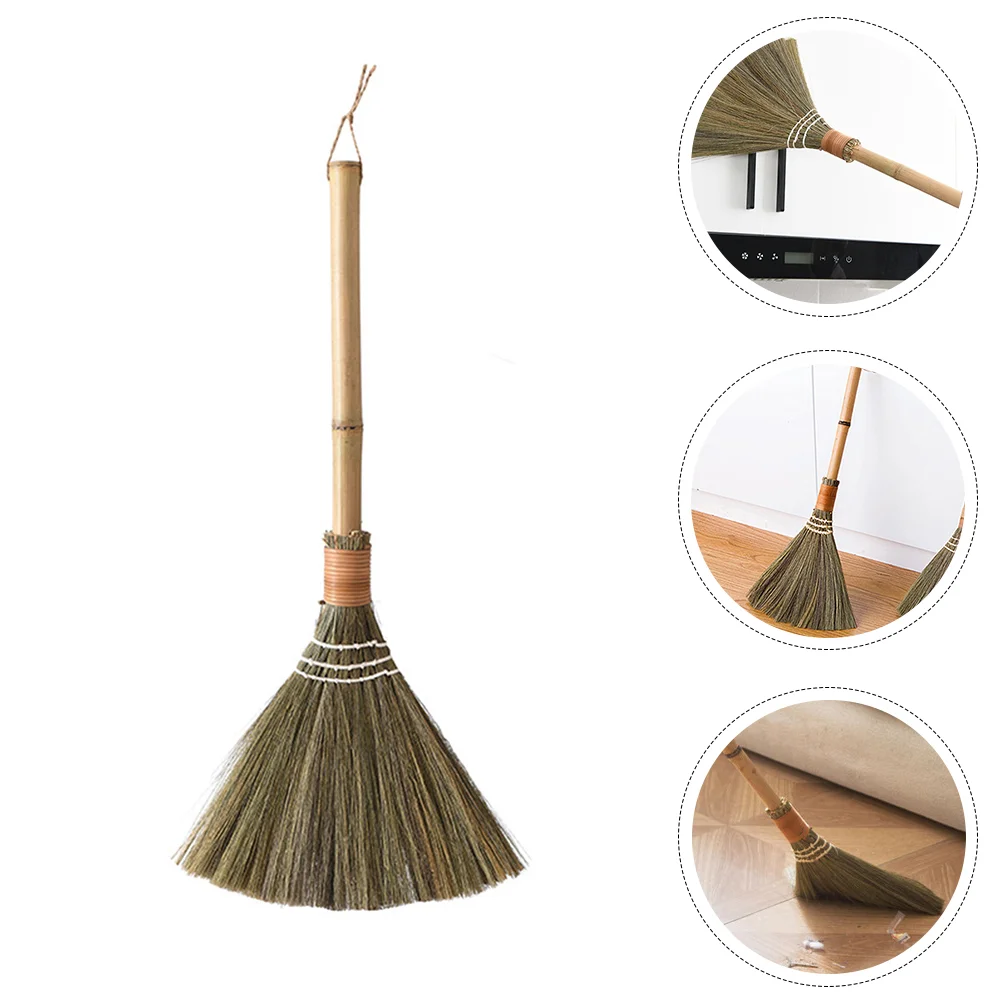 

1Pc Natural Whisk Broom Mops and Brooms Garden Broom Bed Cleaning Broom Handheld Broom Broom and Dustpan