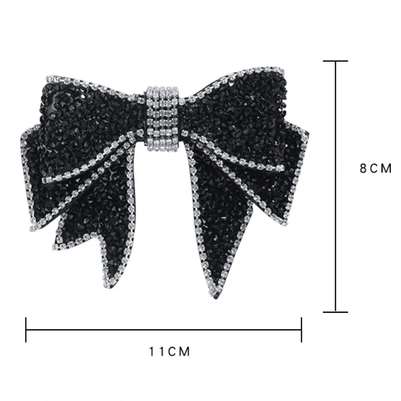 Bows Hair Clips Solid Vintage Cross Crystal Rhinestone Headwear Fashion Metal Claws Hairstyle Barrettes Accessories