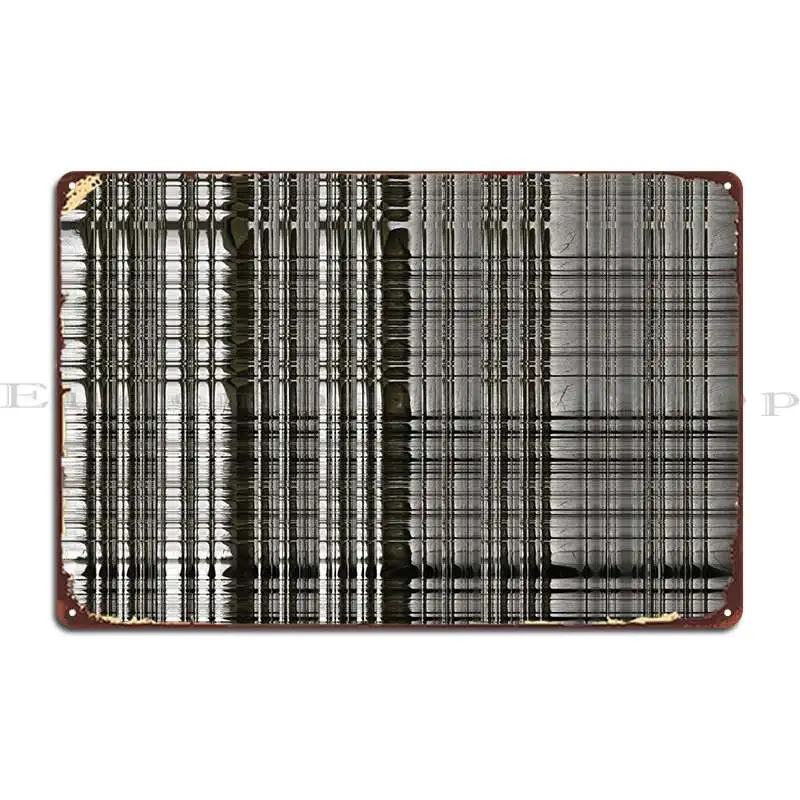 

Черно-белый металлический плакат для декора стен клуба гостиной