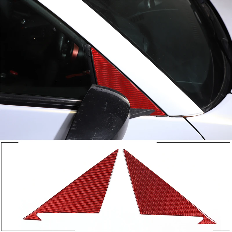 

Soft Carbon Fiber Car A-pillar Triangle Decoration Protection Sticker for Nissan 350Z 2003-2006 Car Accessories