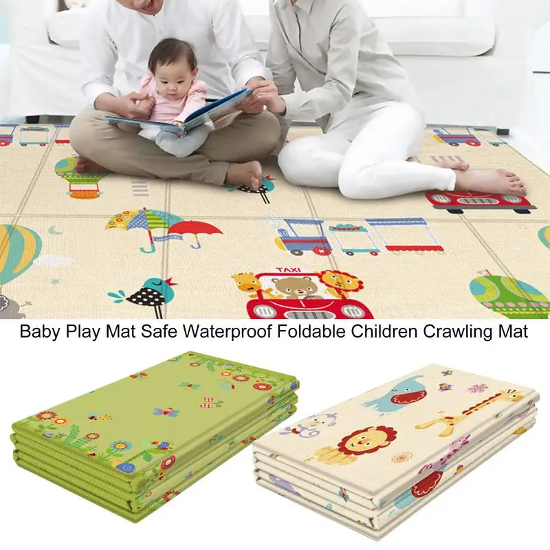 

Play Mat For Baby Large Foldable Toddlers Activity Playmat Foam Waterproof Cushion Household Crawling Pad For Kids Playing Yoga